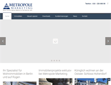 Tablet Screenshot of metropole-marketing.de